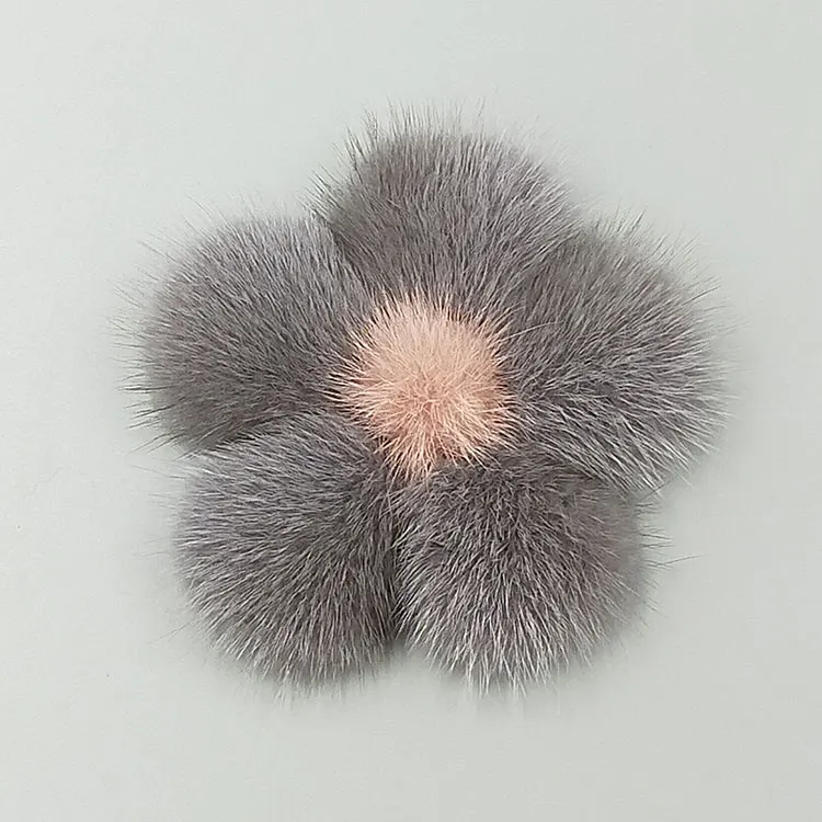 Custom mink fur flower decoration clothing accessories