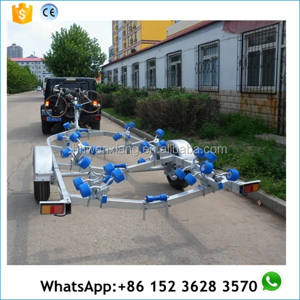 7,1 м горячеоцинкованный длинный Лодочный Прицеп с роликами для Европы