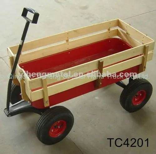 Деревянная фургон, детская ручная корзина, переноска для детей TC4201