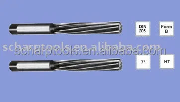 ISO236 DIN206 Высокоскоростная сталь HSS Карбид углеродистая ручная развертка