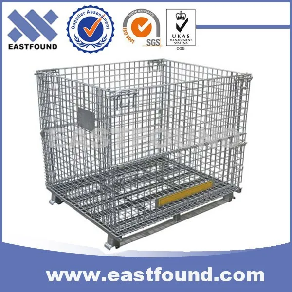 
Heavy Duty Forklift Wire Container for Industrial Storage Stackable Storage Bin Metal Cage 