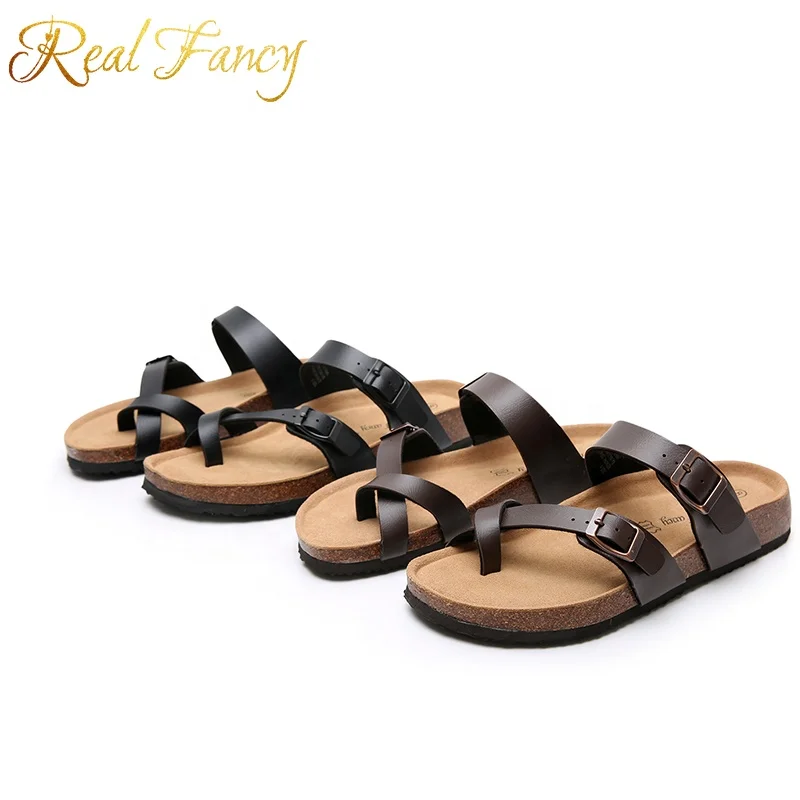 Мужские Тапочки нового дизайна на заказ, сдвижные сандалии из искусственной кожи на ремешке, сандалии с подошвой Eva для мужчин