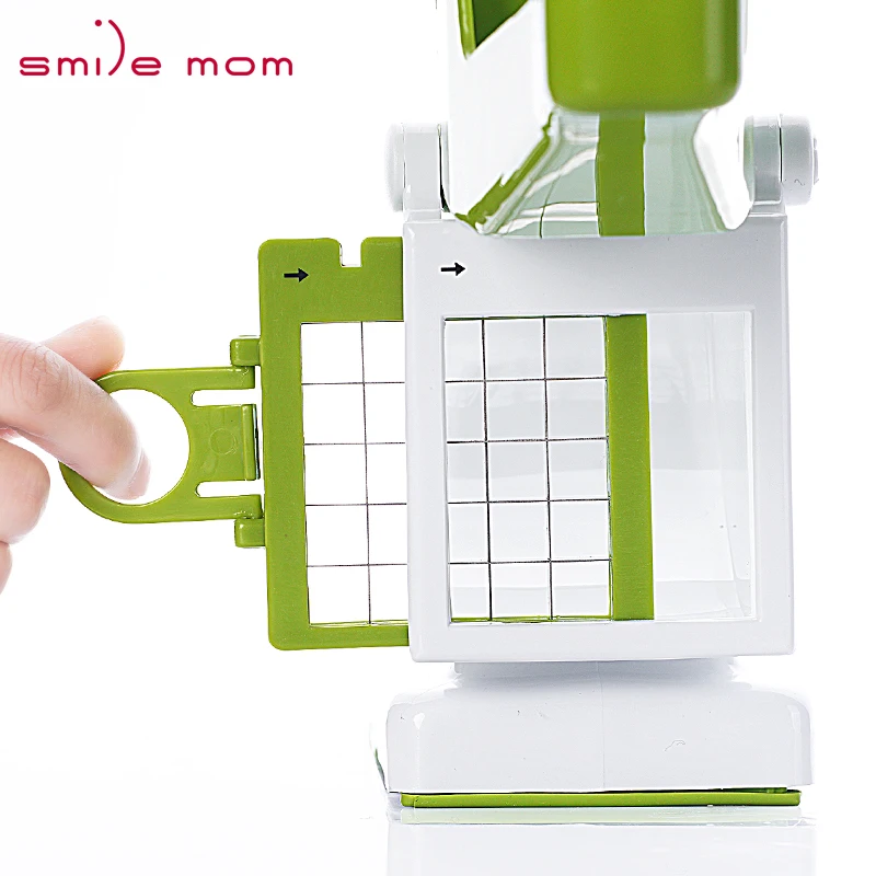 Smile mom Multifunctional French Fries Maker Hard Vegetable Fruit Dicer Hand Potato Chipper Mash Potato