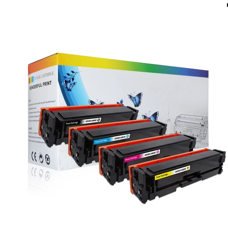 Тонер-картридж Shanghai Tensy cf400x cf401x cf402x cf403x, совместимый с laserJet pro M252 M277