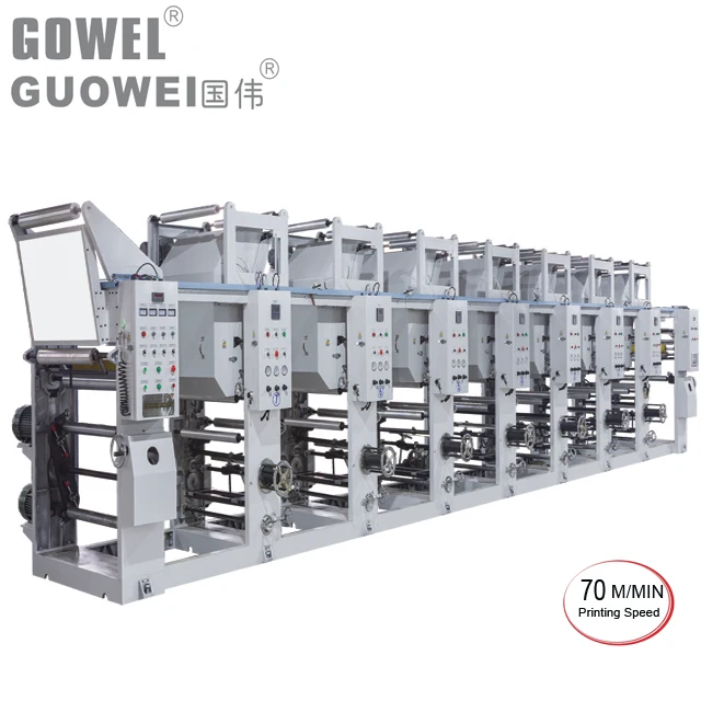 10 Color Rotogravure Printing Machine for PET,PVC,BOPP Film