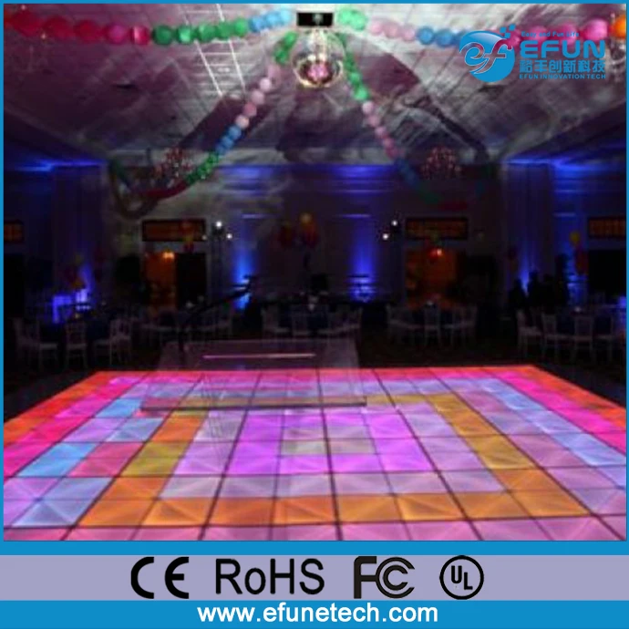 China Factory Wholesale 3D Led Video Interactive Dance Flooring Led Display Dance Floor Lights