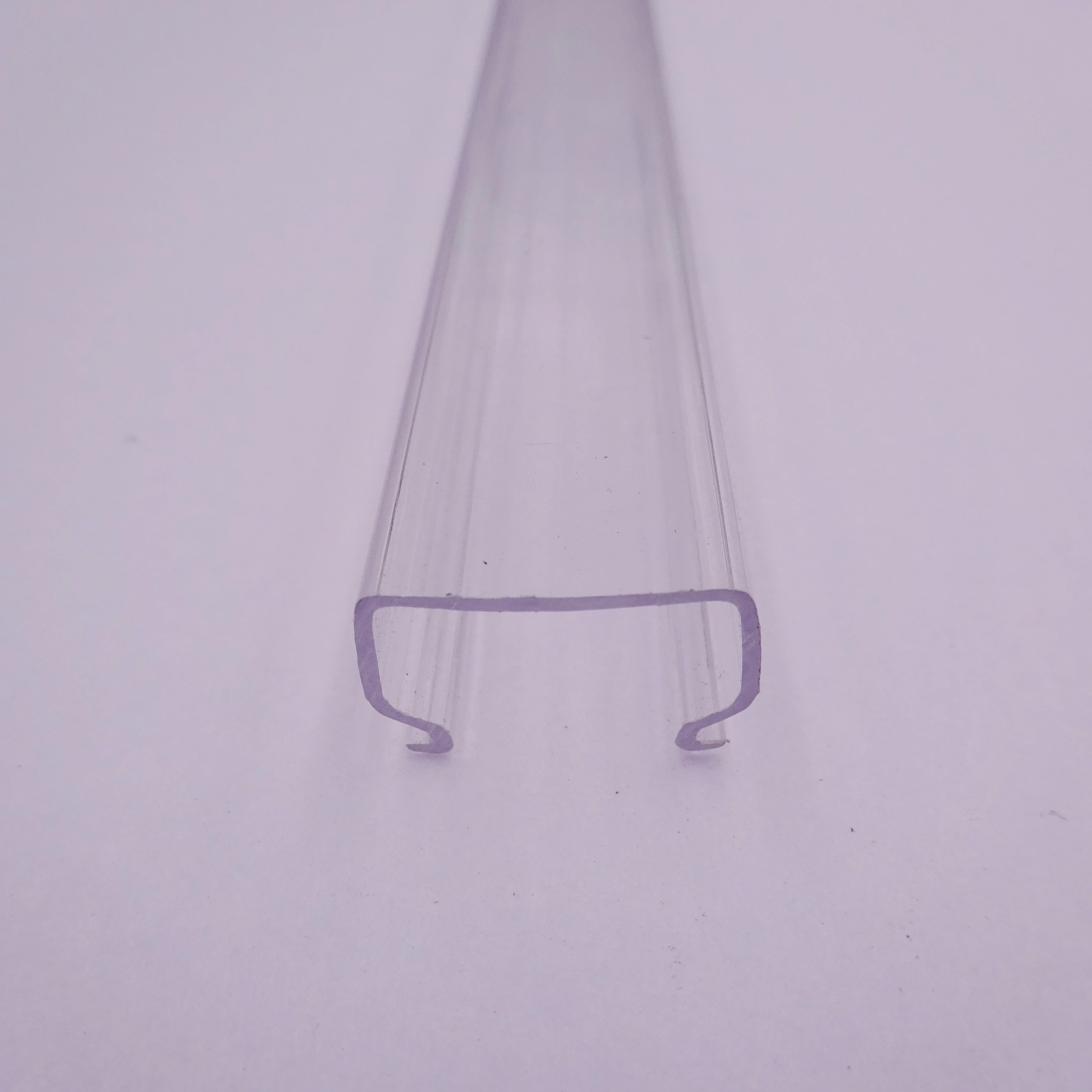 Customized Size Plastic Extrusion Profile Clear Square Tube