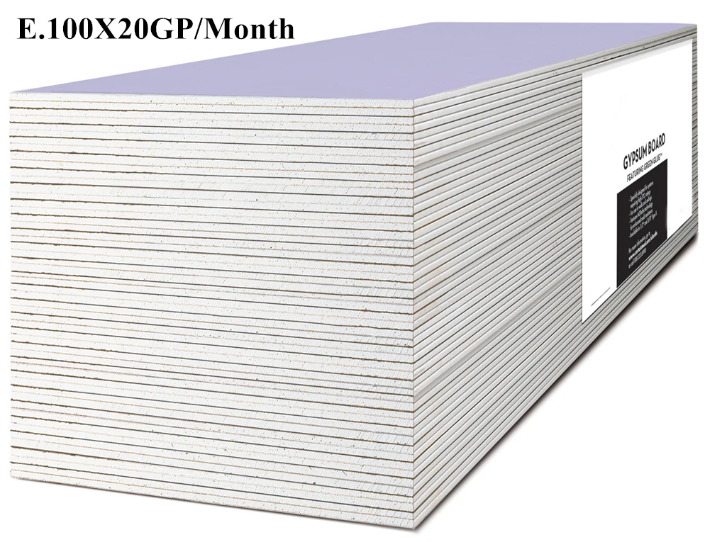 LINYI Китай лучшие цены Водонепроницаемая стандартная гипсокартон