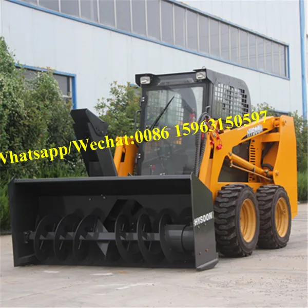 Utility HY700 wheel skid steer loader with 4 in 1 bucket