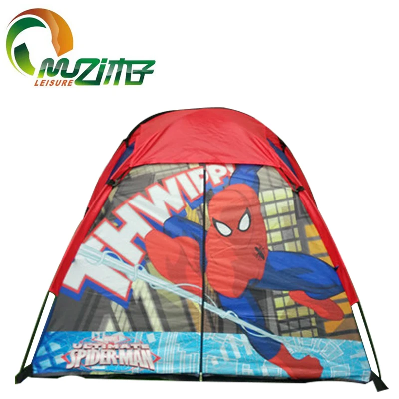 Automatic Spiderman Pop-Up Kids Play Tent Soft Polyester Sports Toy Playhouse for Indoor and Outdoor Play Model Play House