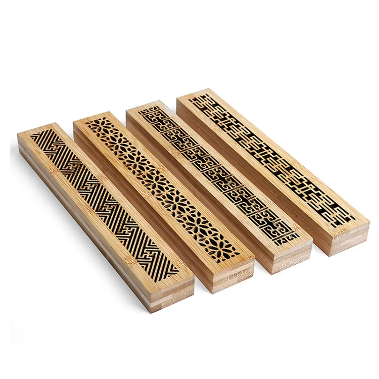 High Quality Wood Classic Style Carving Lying Incense Burner box