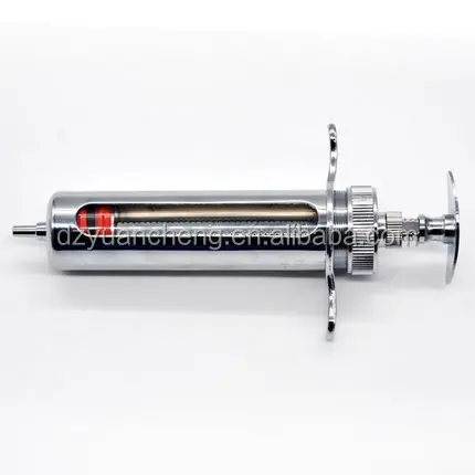 10ml, 20ml, 30ml, 50ml metal syringe veterinary injector syringes for animal