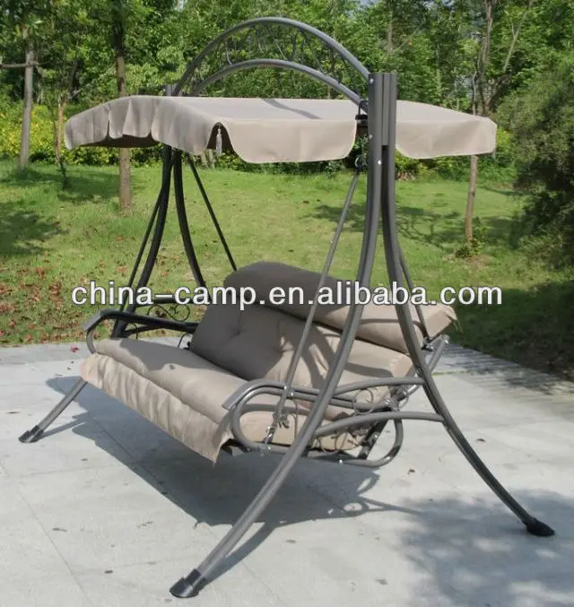 3 SEATS GARDEN DELUXE SWING CHAIR