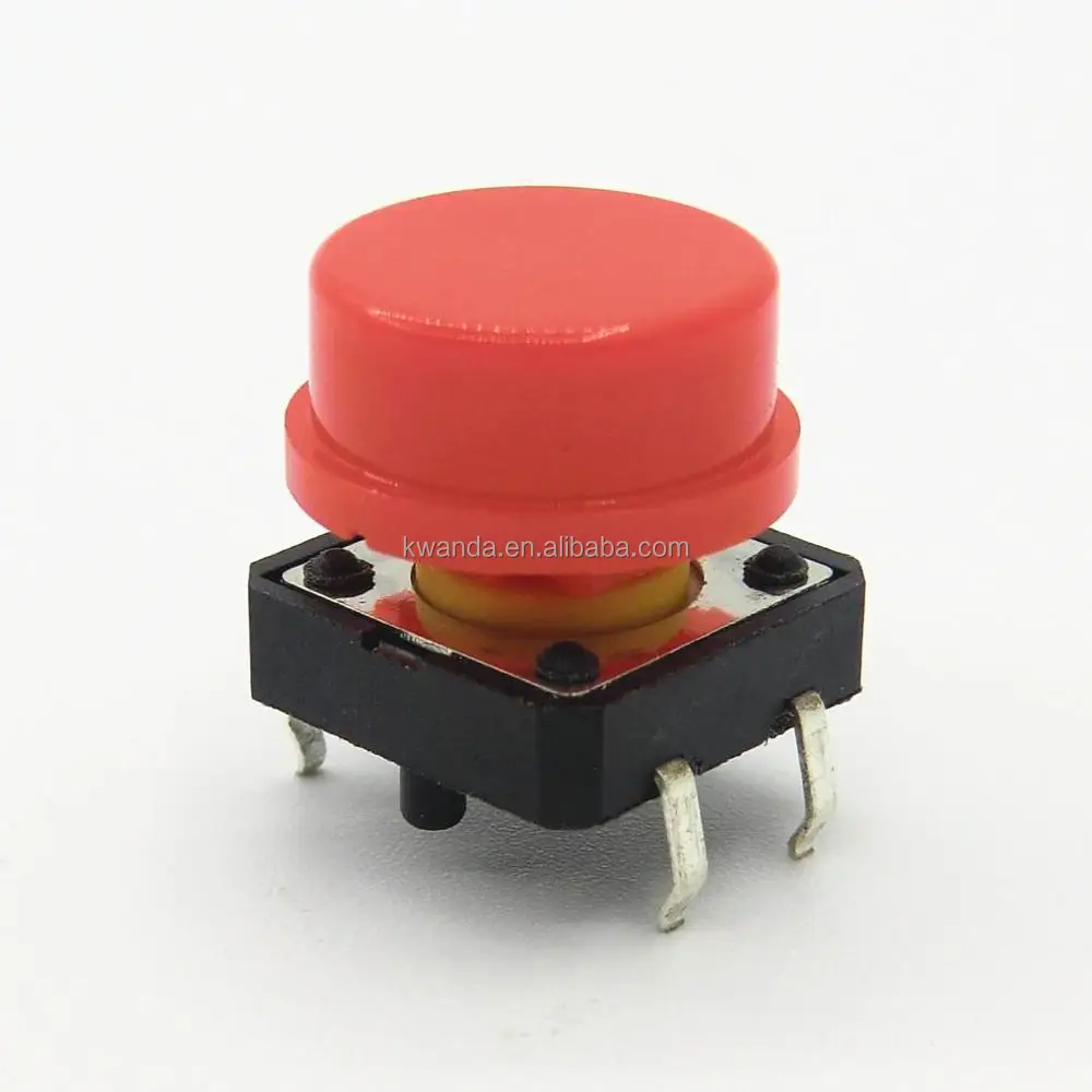 12x12x7.3(H) DIP Tact Switch 4 Pin tactile switch caps