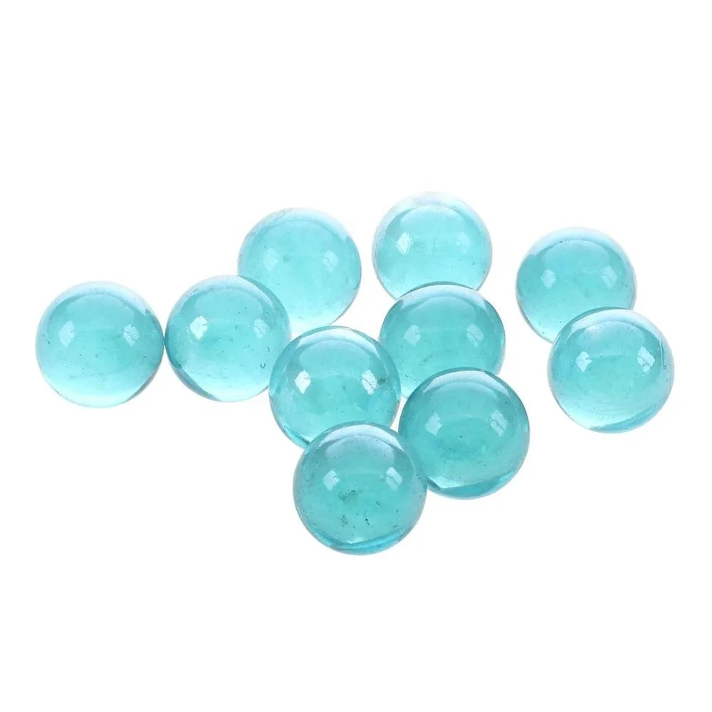 16MM And 25MM Clear Sea Blue Glass Marbles
