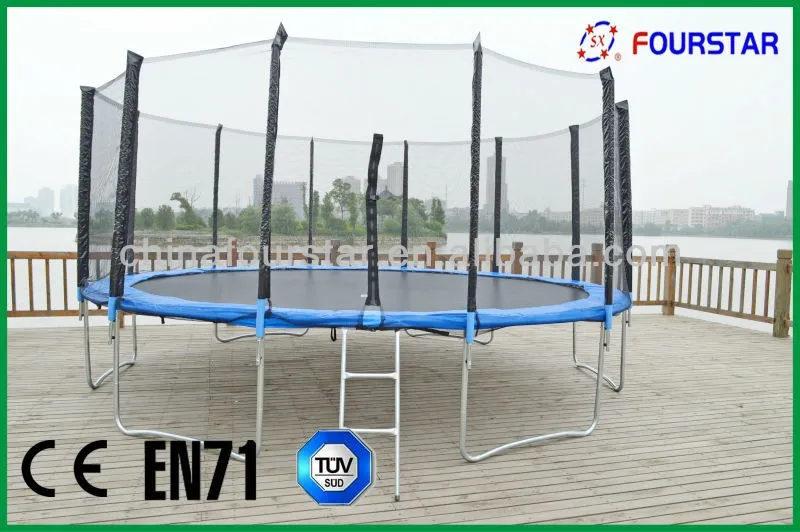 Rectangle Trampoline with Net Enclosure