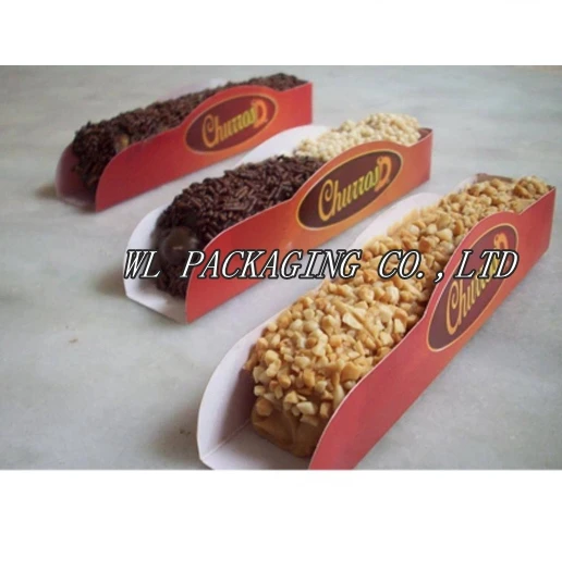 paper food box packaging for churros, hot churros box