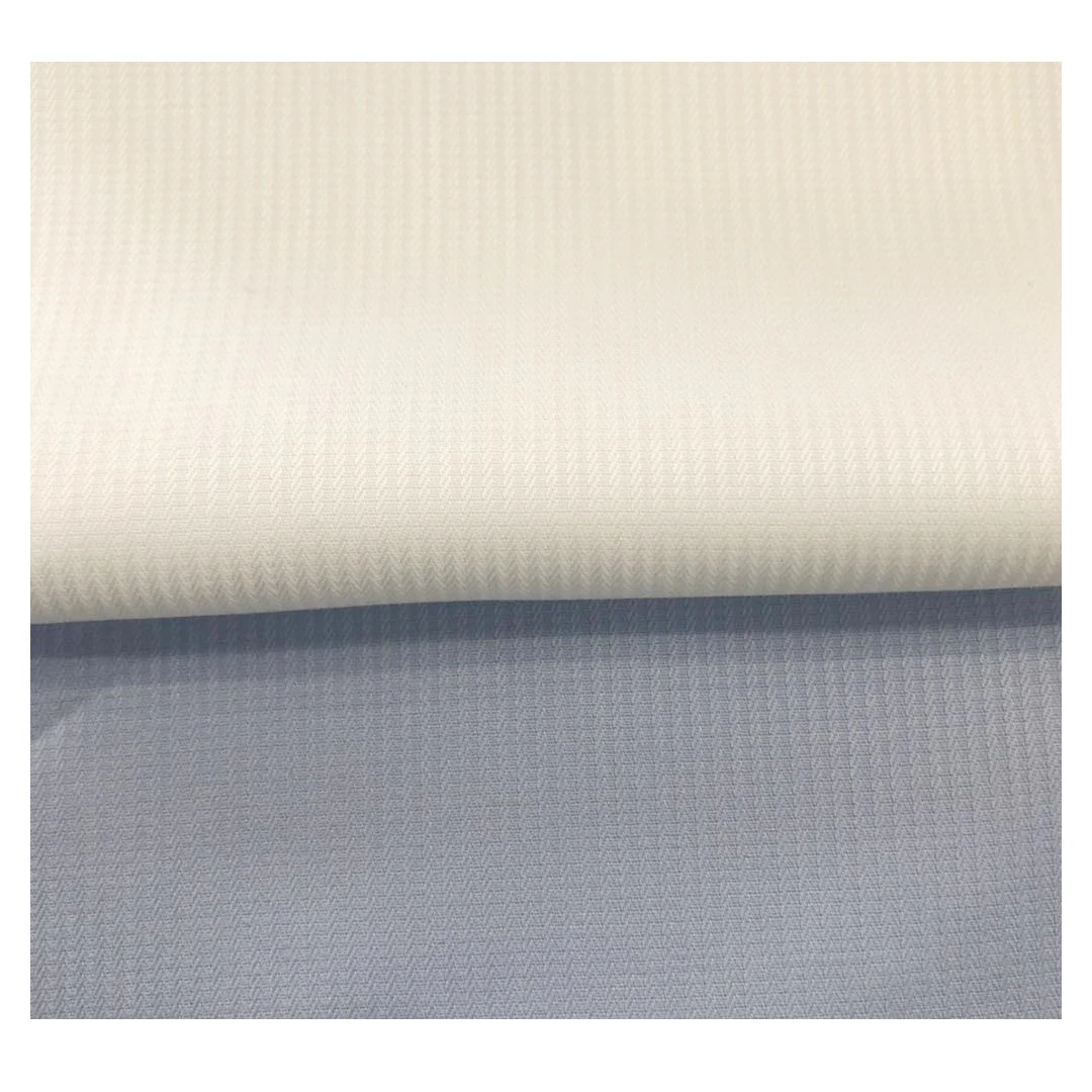 
new fashion China factory directly support BT 50% bamboo 50% Micro Polyester solid dobby woven shirt cloth Fabric 