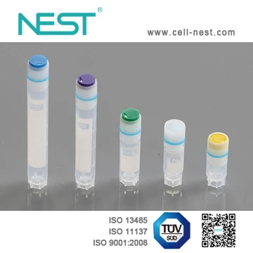 Sterilization External Thread Self- Standing 0.5ml Cryogenic Vial, 9*9/rack