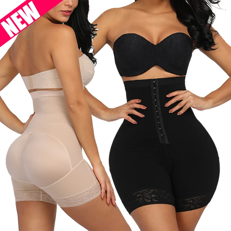 Женские Бесшовные фирмы управления Корректирующее белье Butt Lifter Body Shaper Черный