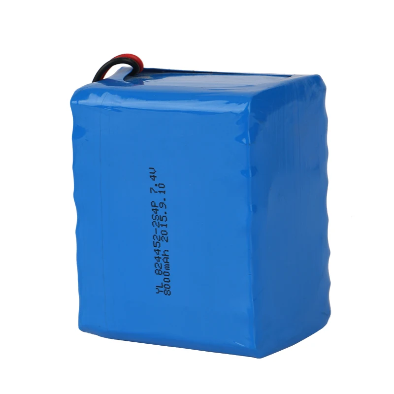 YiLink factory 824452 2S4P 8Ah 7.4V lithium li-ion Lipo battery pack
