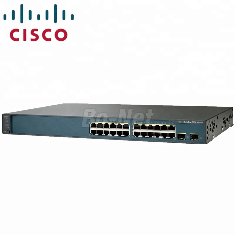 CISCO WS-C3560V2-24PS-S poe 24 В Коммутатор cisco порт 10/100 м POE коммутатор управляемый коммутатор сети C3560 серии