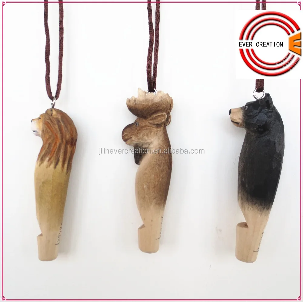 Guaranteed quality proper price wooden bird animal shape whistle