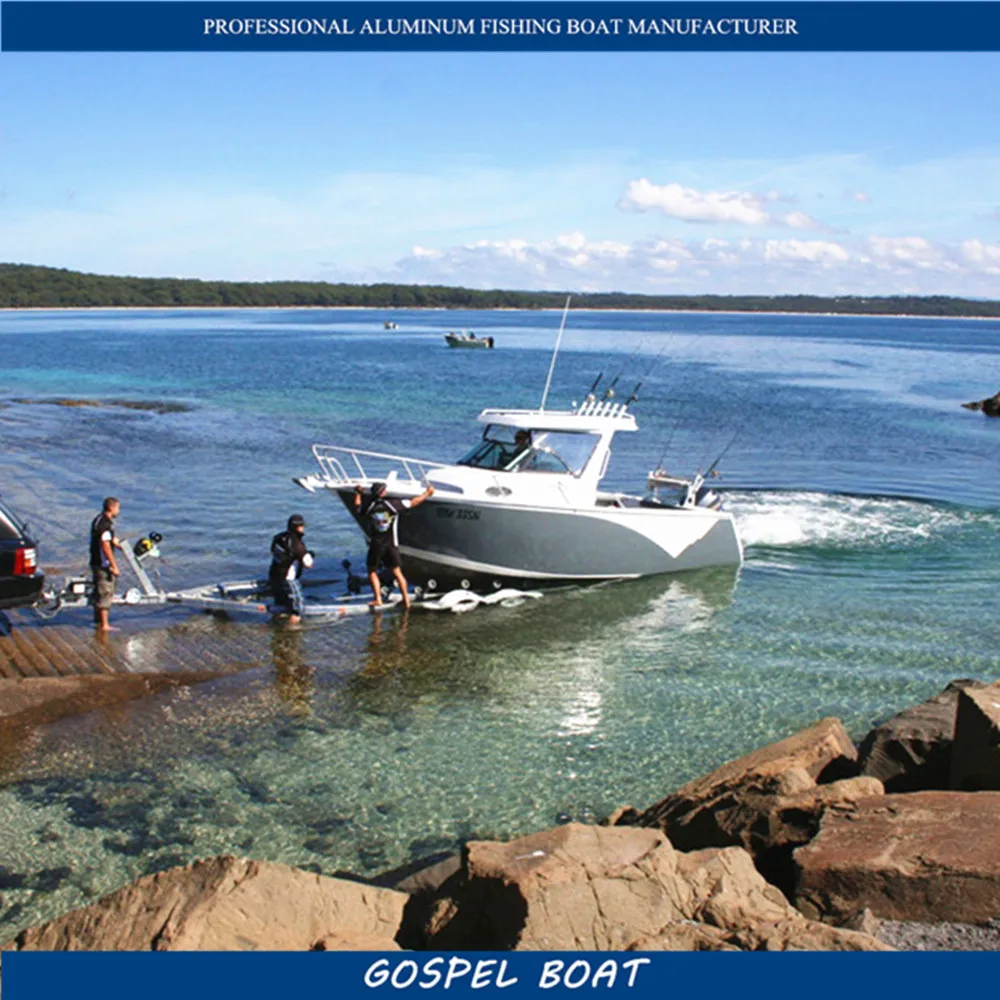 Japanese Aluminum Center Cabin Fishing Boats Ships Yacht with Walk Around for Fishman