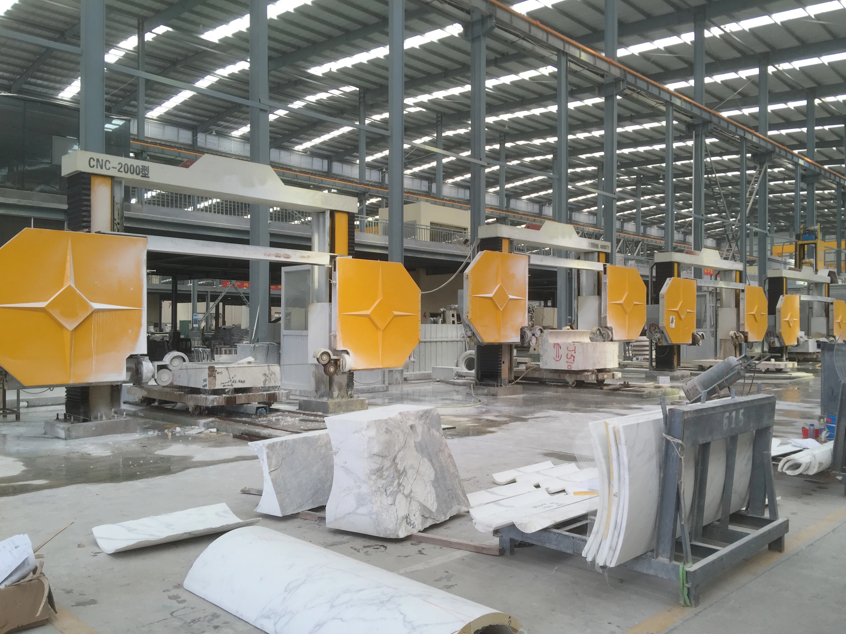 Automatic Marble And Granite Tile Chamfering Machine CNC Wire Saw Machine