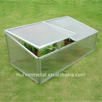 Mini garden greenhouse anodized aluminium cold frame