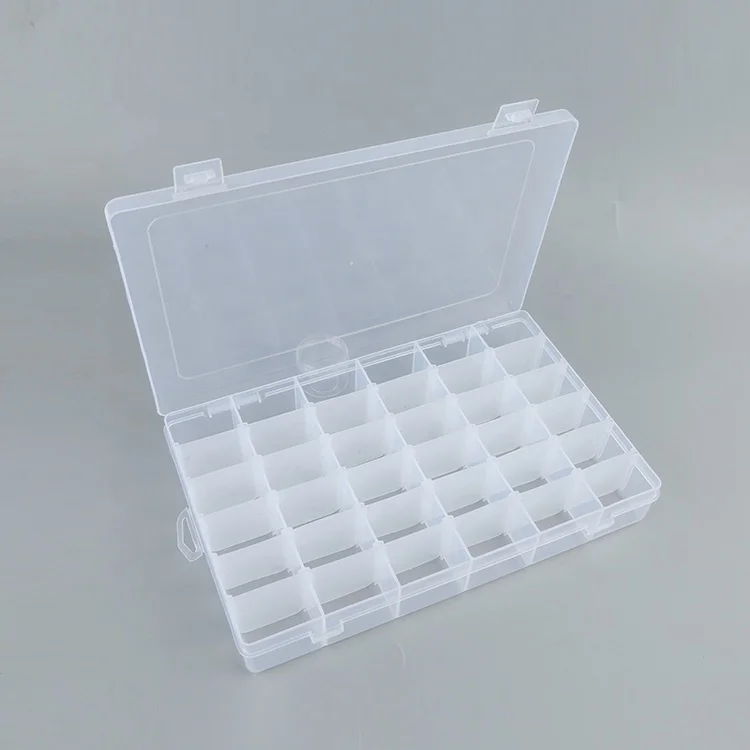 Wholesale 36 grid Organizer transparent household jewelry storage box