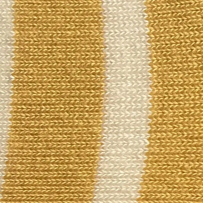 Bamboo Cuff Flat Socks with Stripes and Seamless Toes
