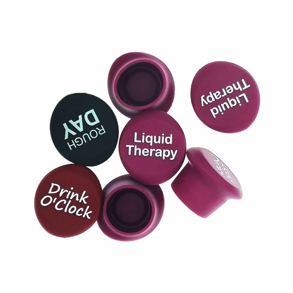 
Cheap Custom Bottle Cap Reusable Vacuum Silicone Wine Bottle Stopper 