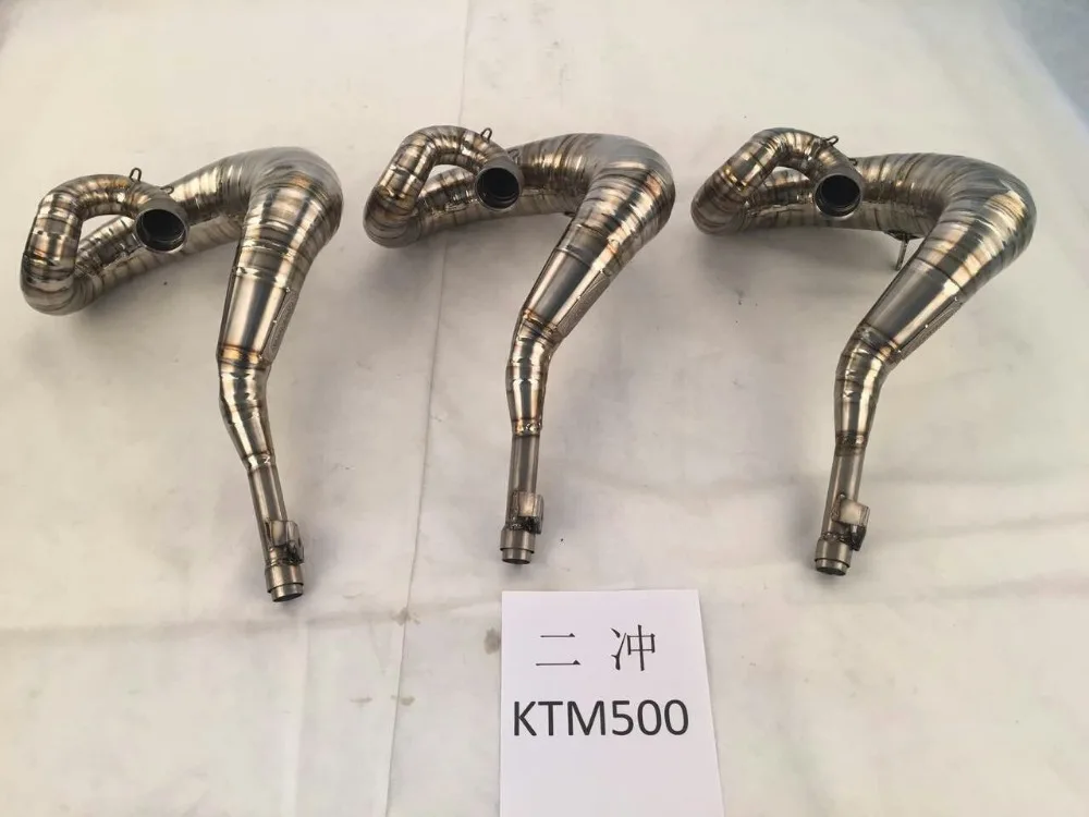 2 Stroke Motorcycle Titanium Exhaust Pipe system for KTM500