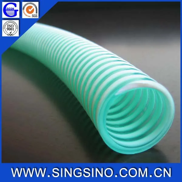 
8'inch-12' Inch Heavy Duty Pressure Green Heliflex Hose / Steel Suction Hose / Helisteel PVC Hose for Mining Industrial 