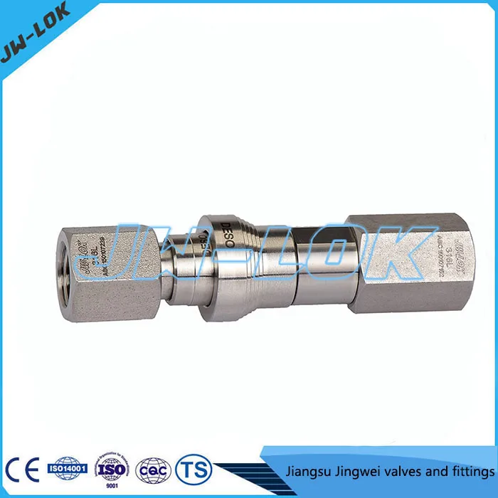 stainless steel hydraulic release water hose quick connector