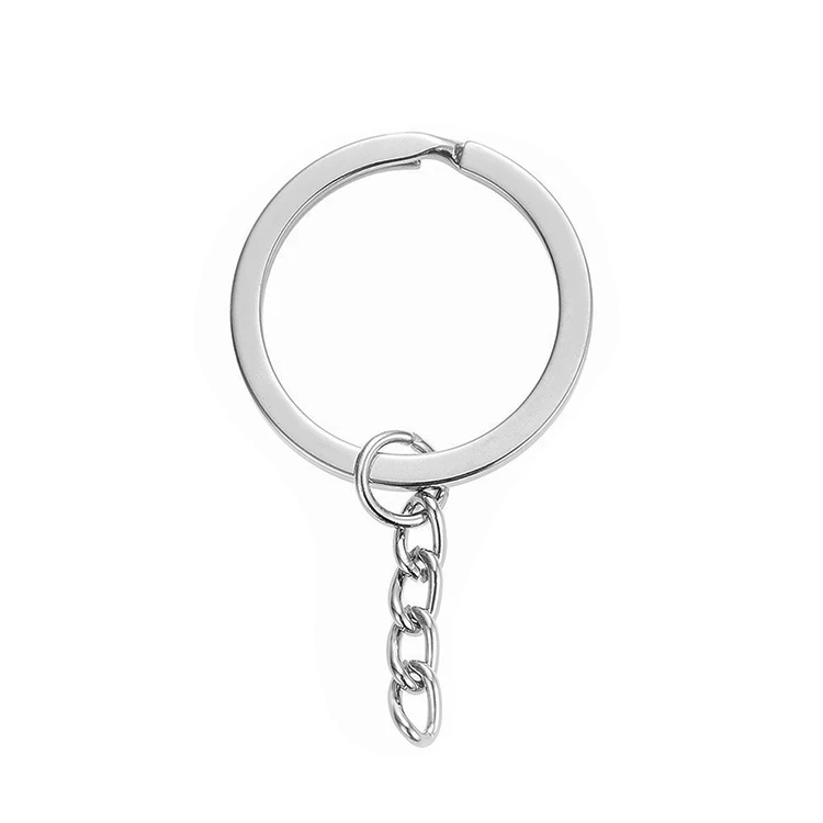 Customized OEM ODM  Carbon Steel or Stainless steel 10mm 25mm 30mm Split key ring