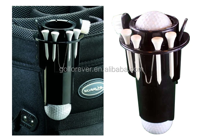 novelty golf tee holder with belt clip
