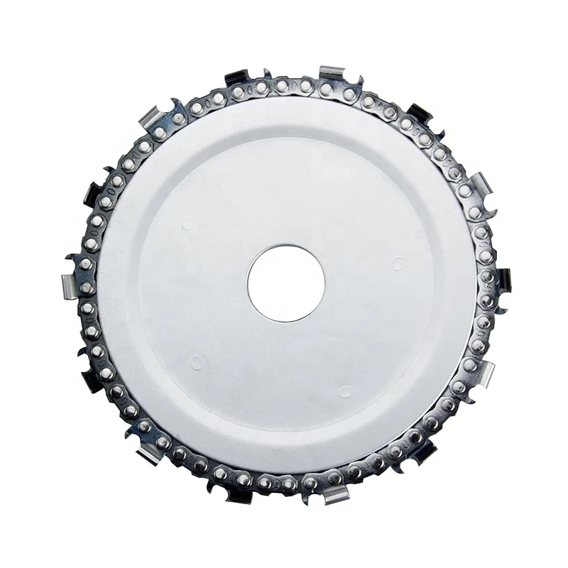 5 Inch 125mm 14 Tooth TCT Grinding Chain Disc Wood Carving Disc For 110/115mm Angle Grinder