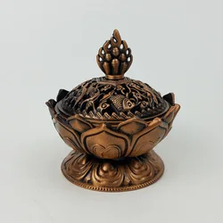 gold plated censer metal alloy incense burner