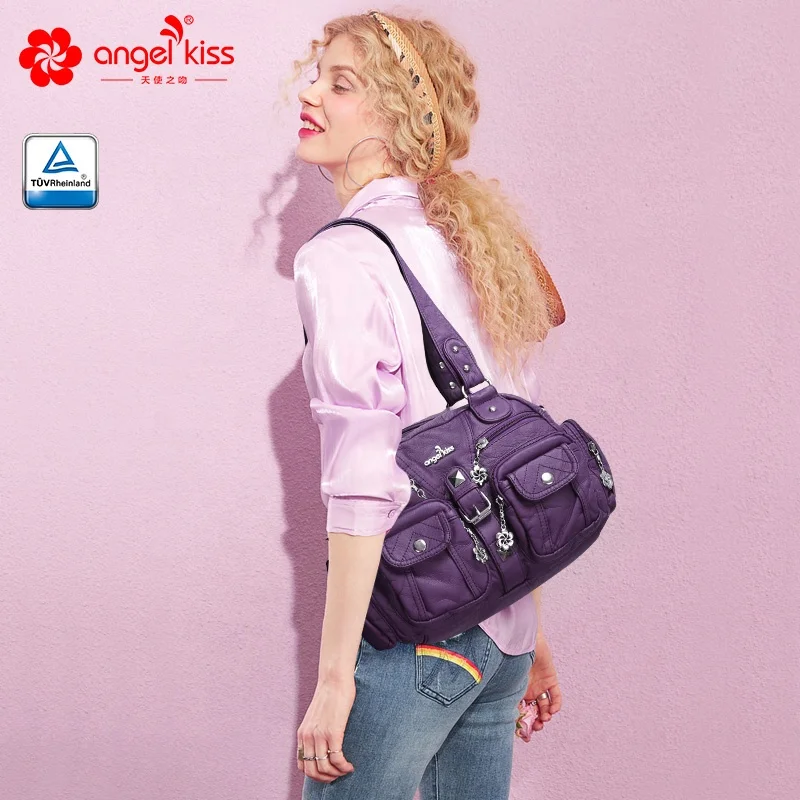 
Angel Kiss Women Casual Bag shoulder bag Large Purses and Handbags pu soft crossbody bags handbags for women 