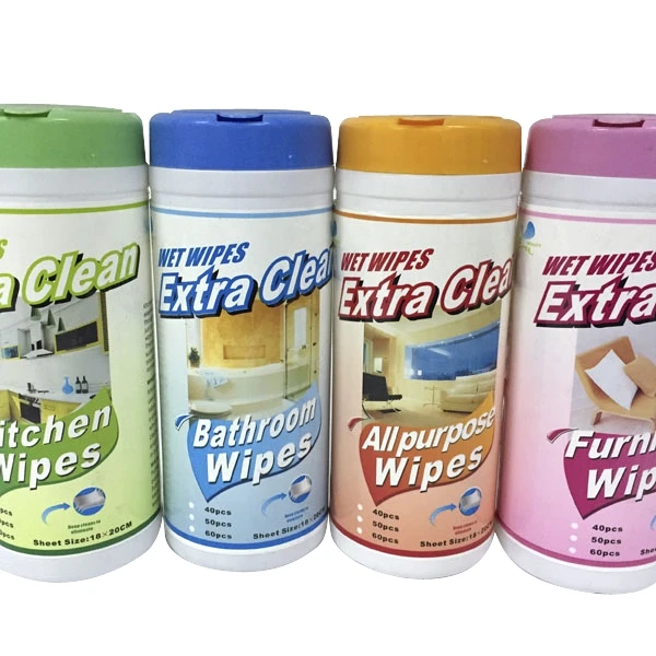 2019 new products cheap household cleaning disposable  soft Canister Pack Kitchen Wet Wipes from china