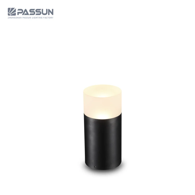 aluminium plus acrylic outdoor use waterproof pole shaped led garden light