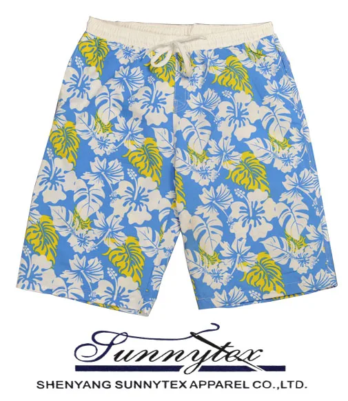Pattern Swimwear Shorts Print Beach Sea Summer OEM Service 100% Polyester Vacation Man Boy Adult Male Board Shorts EU