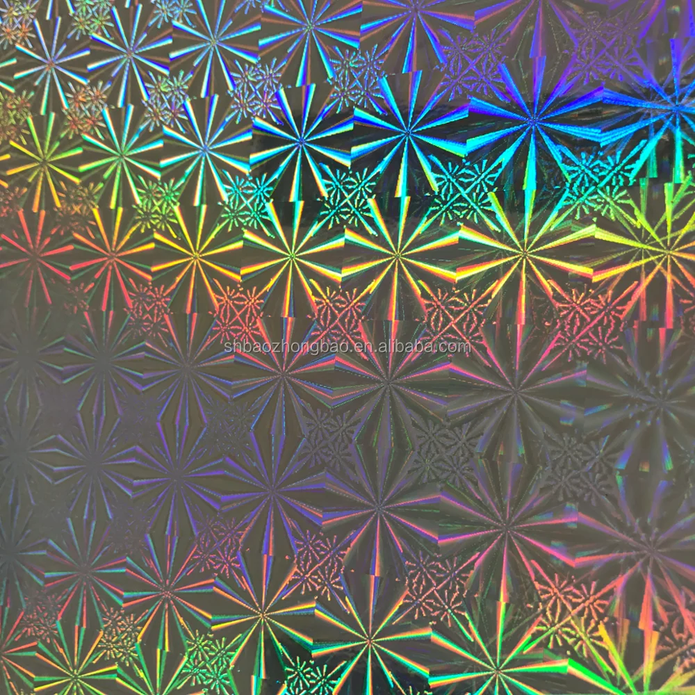 PET showerproof 3d hologram sticker