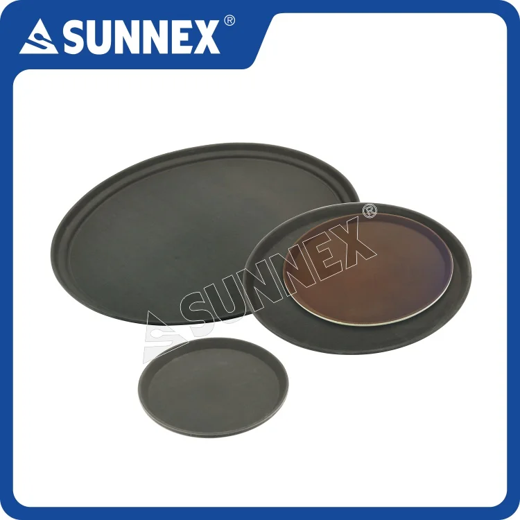 Овальный поднос из коричневого стекловолокна SUNNEX 56x67, 5 см/22x26,5 дюйма, низкая цена