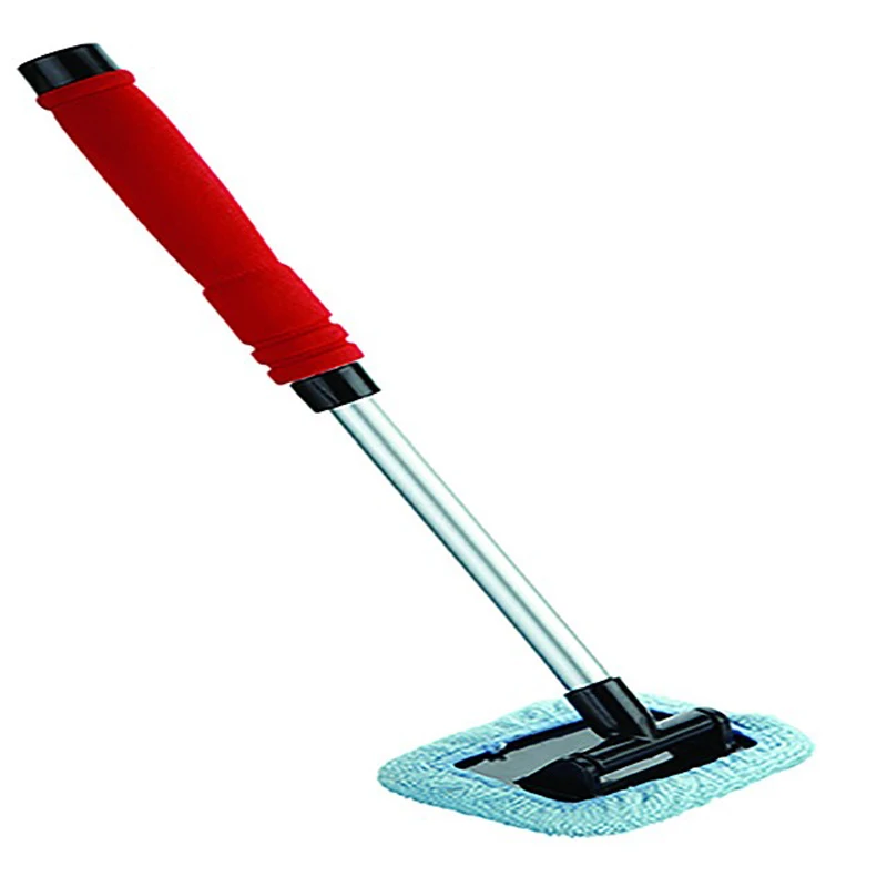 extendable microfiber pad car care window glass wiper wash brush car windshield dust brush