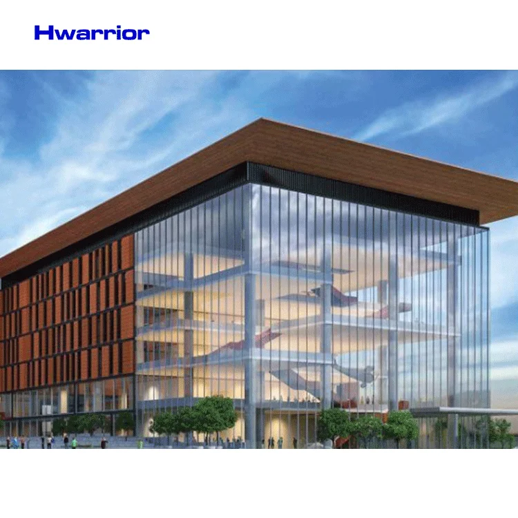 Office Building Exterior Glass Facade Glazing Architectural Aluminum glass curtain wall cost per