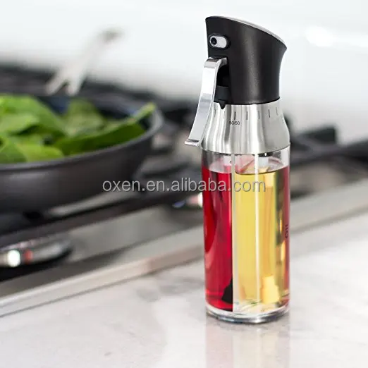 180ml plastic bottle hose dispenser/manual pressure olive oil pump sprayer