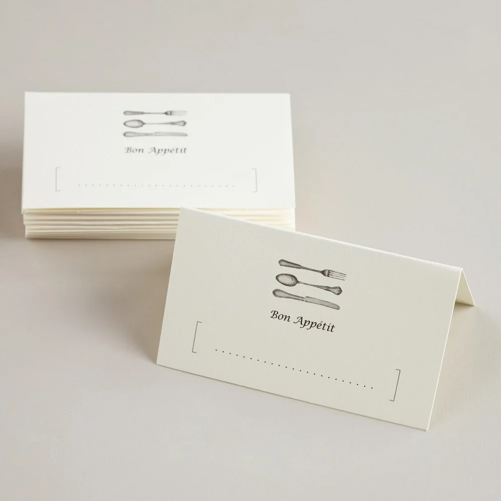 
Customized printing and shape paper table tent cards 